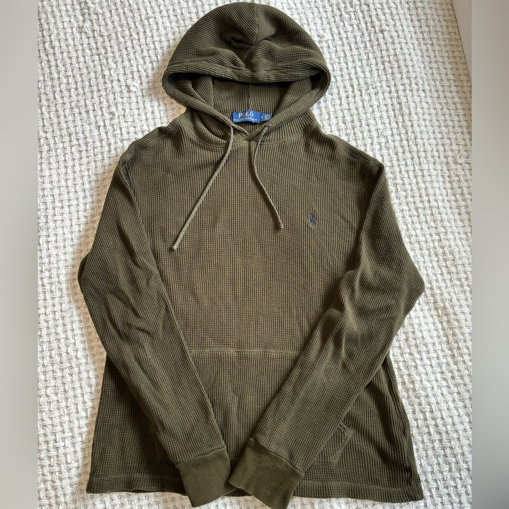 Polo RL Waffle Knit Hoodie